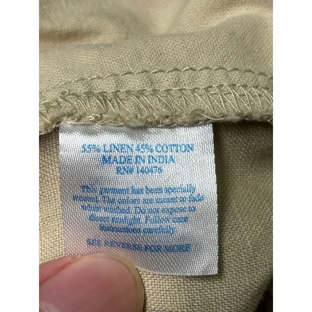 Faherty‎ Brand Mens Shorts Size 35 Linen Cotton Blend Casual